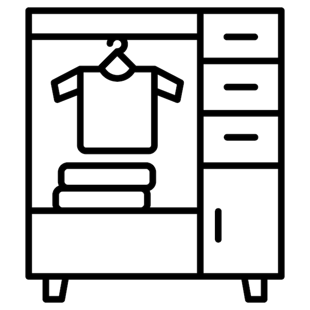 Ilustración vectorial del armario
