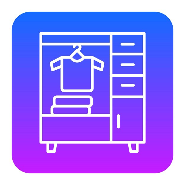 Ilustración vectorial del armario