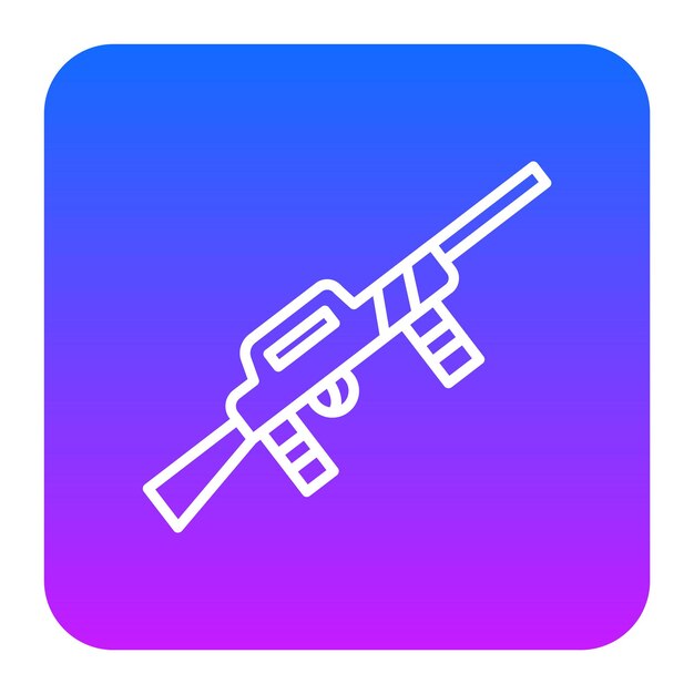 Ilustración vectorial de armas de la policía