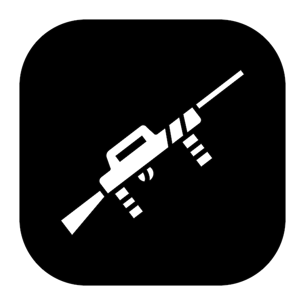 Ilustración vectorial de armas de la policía