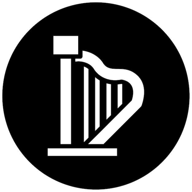 Ilustración vectorial del arpa