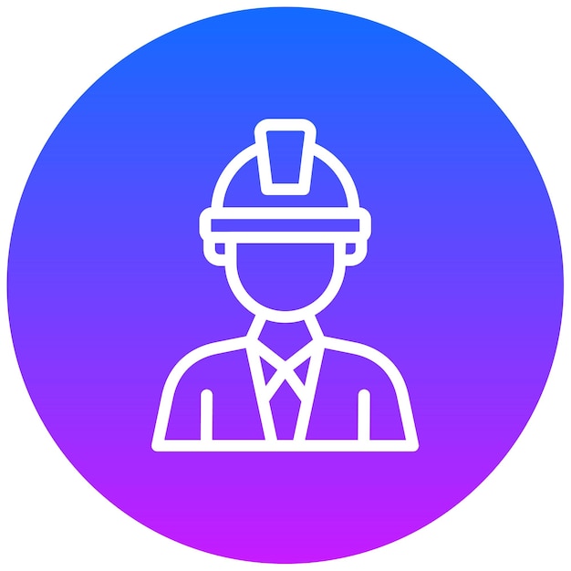 Ilustración vectorial del arquitecto masculino