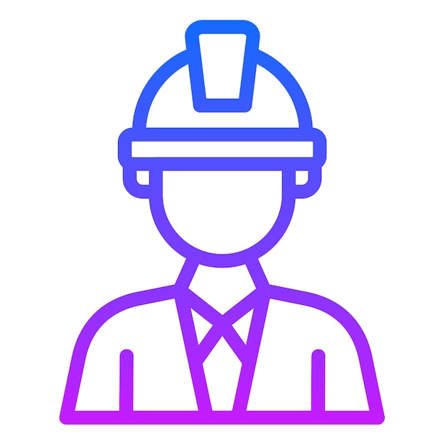 Ilustración vectorial del arquitecto masculino