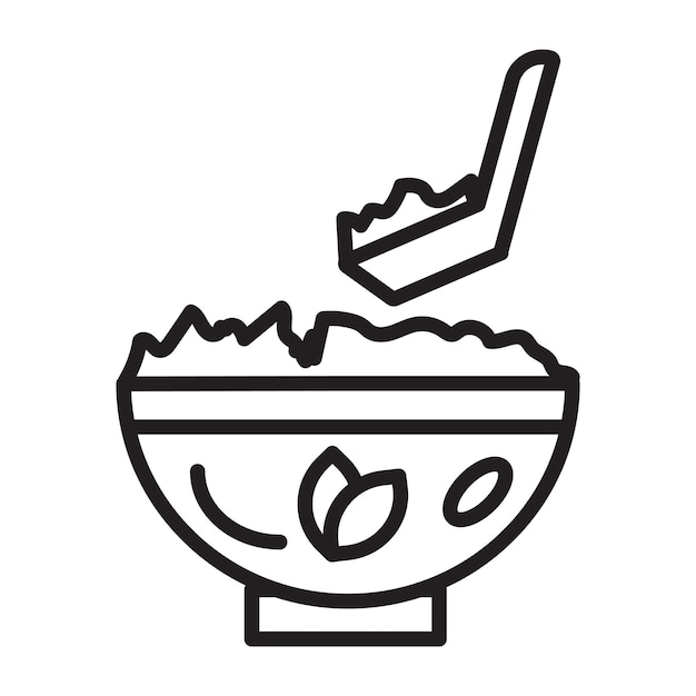 Ilustración vectorial del arroz