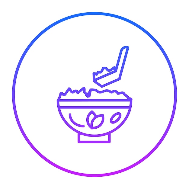 Ilustración vectorial del arroz