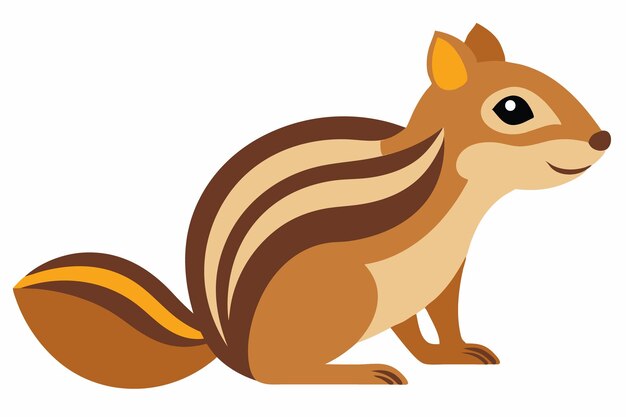 Ilustración vectorial de arte de las ardillas