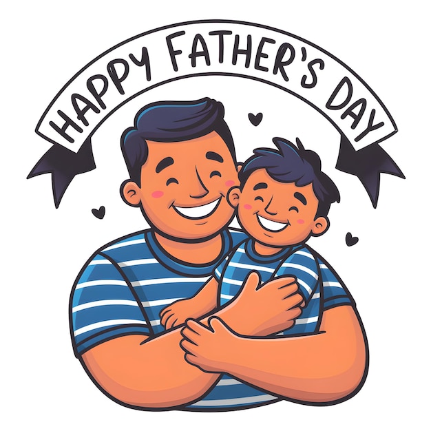 Una ilustración vectorial de arte festivo para el Feliz Día del Padre