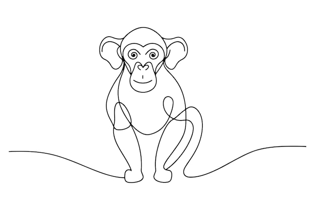 Ilustración vectorial de arte de línea continua sobre fondo blanco