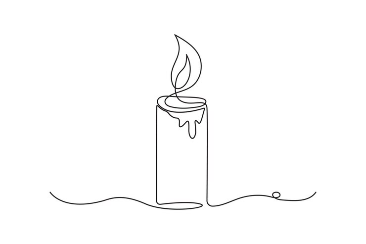 Vector ilustración vectorial de arte en línea de vela continua