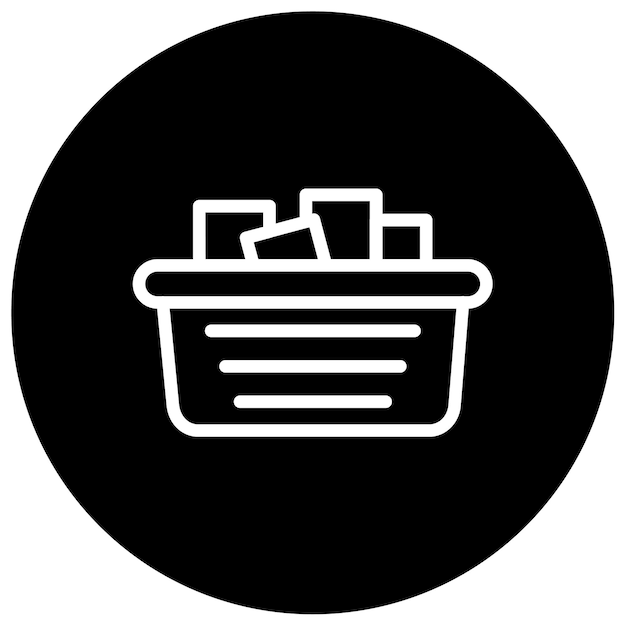 Ilustración vectorial de artículos de compras