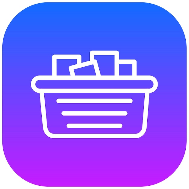 Ilustración vectorial de artículos de compras