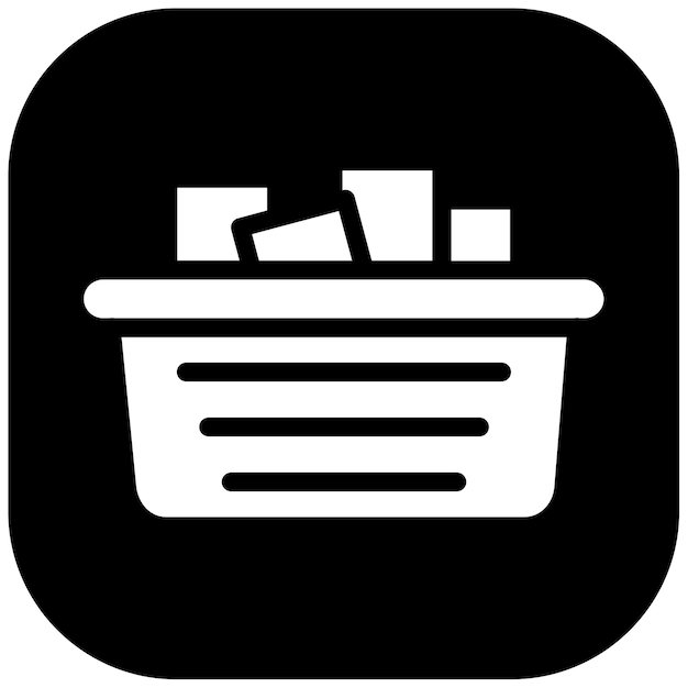 Ilustración vectorial de artículos de compras