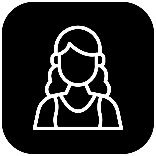 Ilustración vectorial de artista femenina