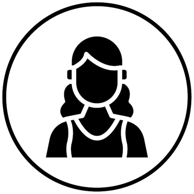 Ilustración vectorial de artista femenina