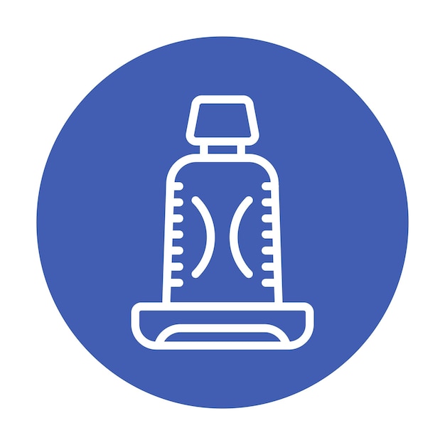 Ilustración vectorial del asiento de un coche de carreras