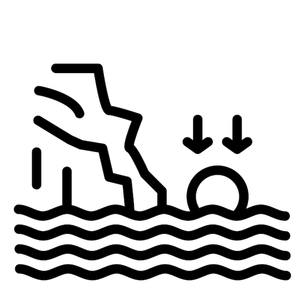 Ilustración vectorial del atardecer