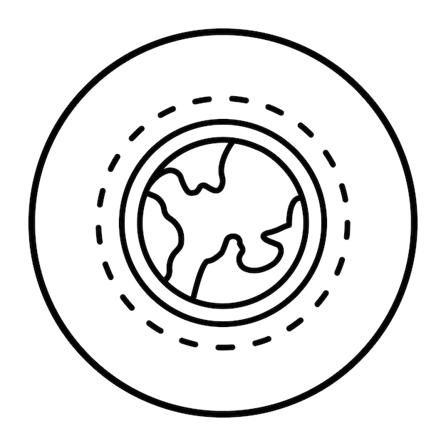 Ilustración vectorial de la atmósfera espacial
