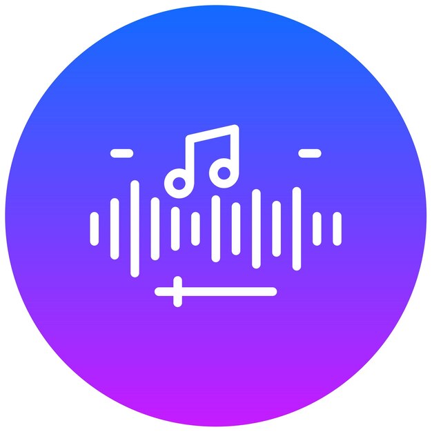 Ilustración vectorial de audio