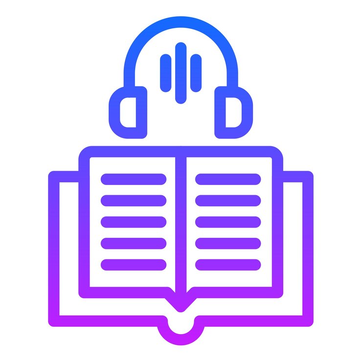 Vector ilustración vectorial de audiolibros