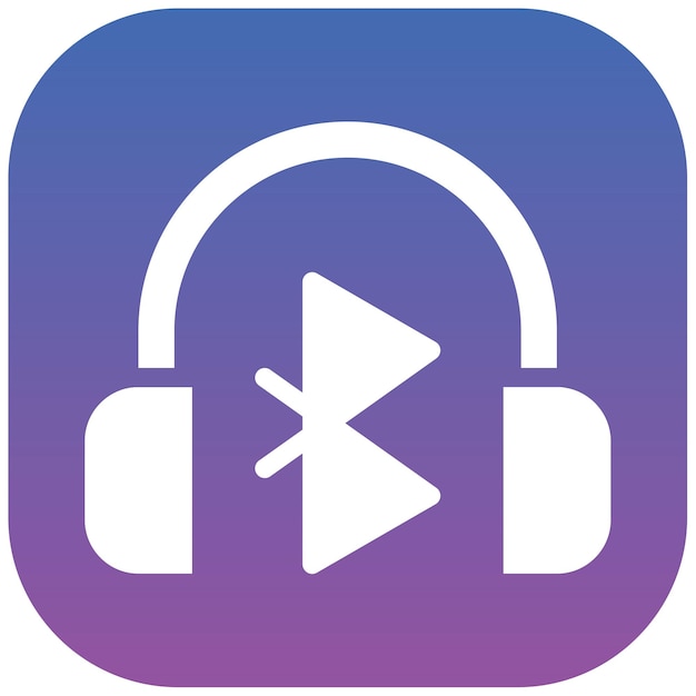 Ilustración vectorial de los auriculares Bluetooth