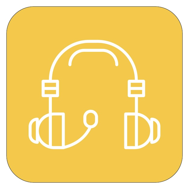 Ilustración vectorial de los auriculares