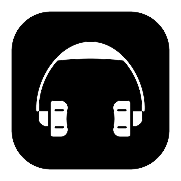 Ilustración vectorial de los auriculares