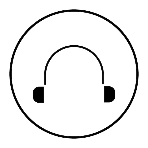 Ilustración vectorial de los auriculares