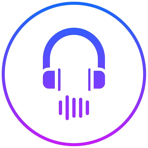 Ilustración vectorial de los auriculares
