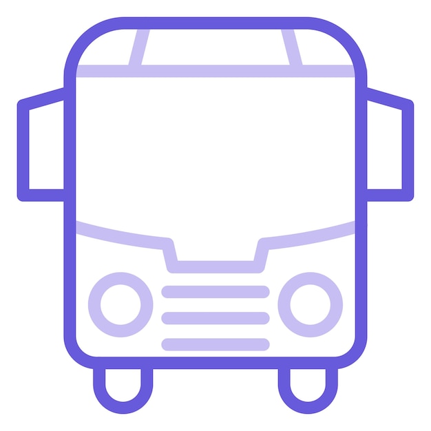 Ilustración vectorial del autobús escolar