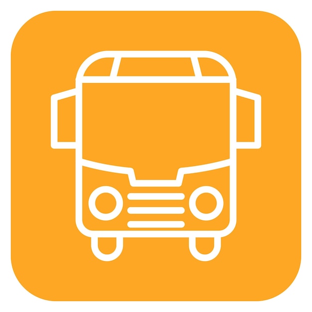 Ilustración vectorial del autobús escolar