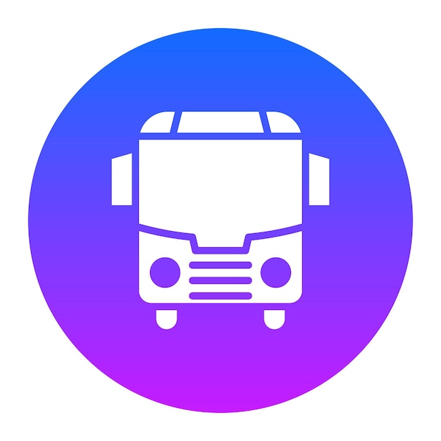 Ilustración vectorial del autobús escolar