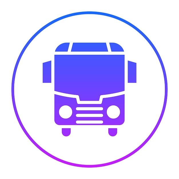 Ilustración vectorial del autobús escolar