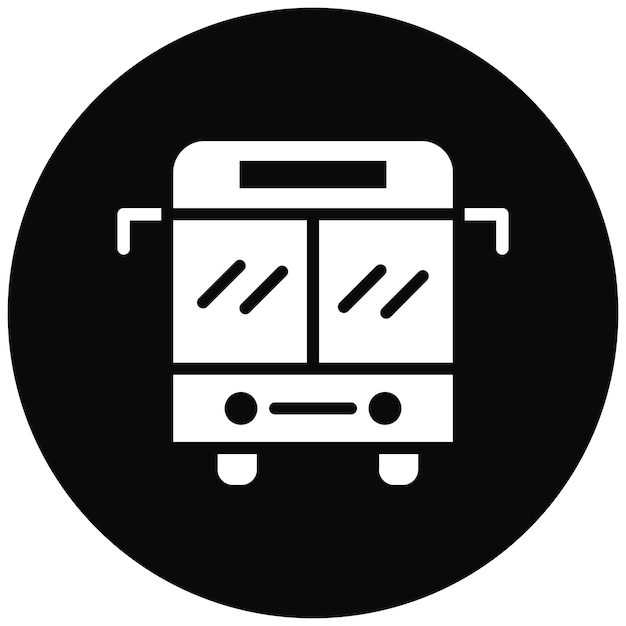 Ilustración vectorial del autobús escolar