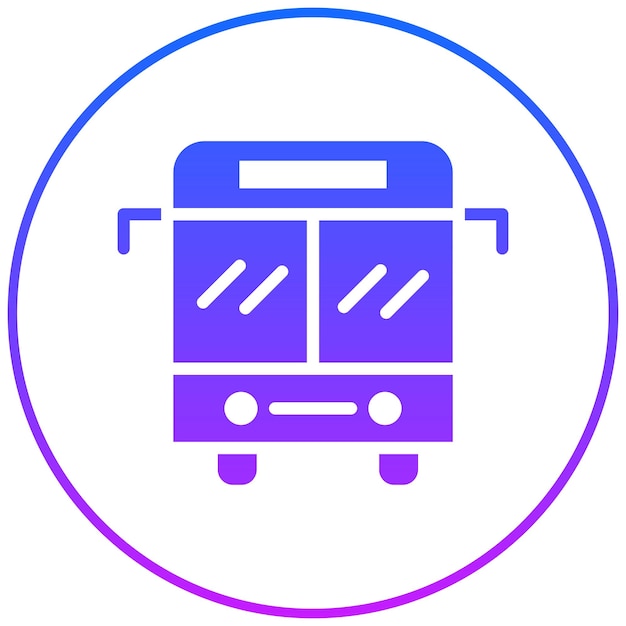 Ilustración vectorial del autobús escolar