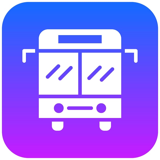 Ilustración vectorial del autobús escolar