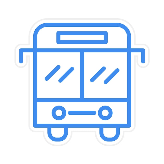 Ilustración vectorial del autobús escolar