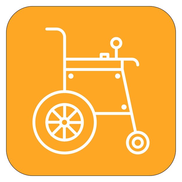 Ilustración vectorial automática de sillas de ruedas