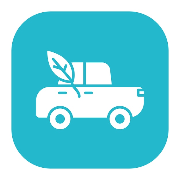 Ilustración vectorial del automóvil ecológico