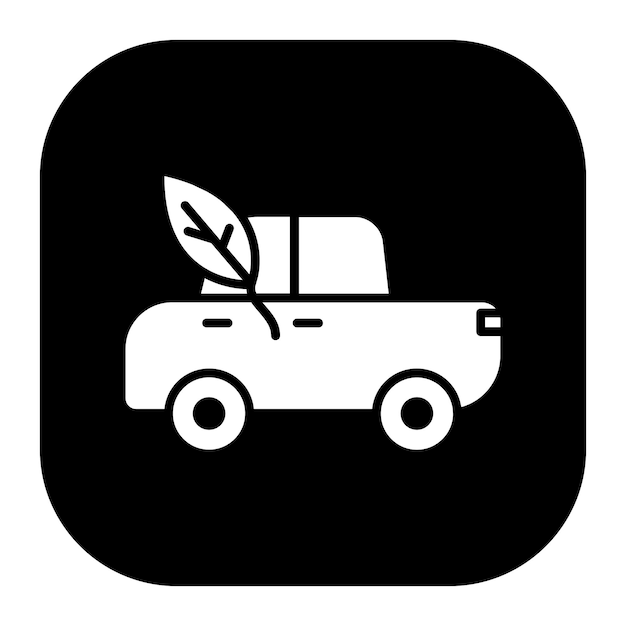 Ilustración vectorial del automóvil ecológico