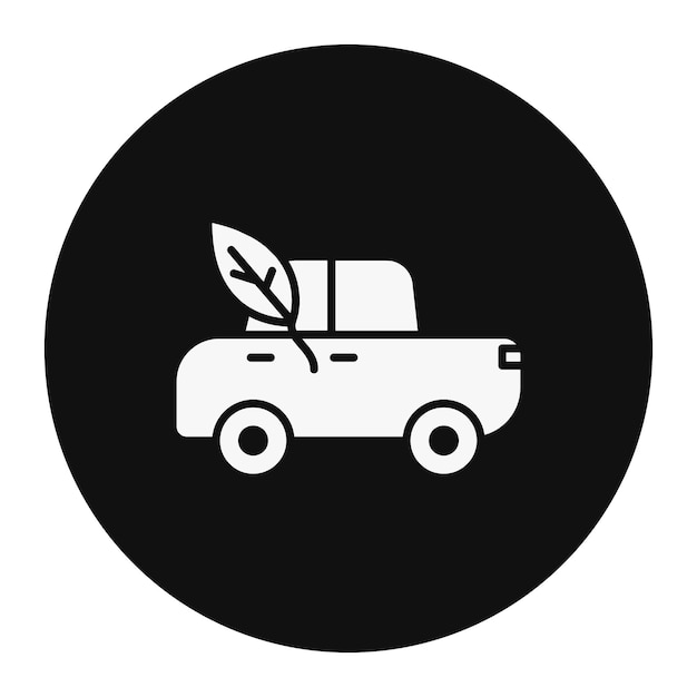 Ilustración vectorial del automóvil ecológico