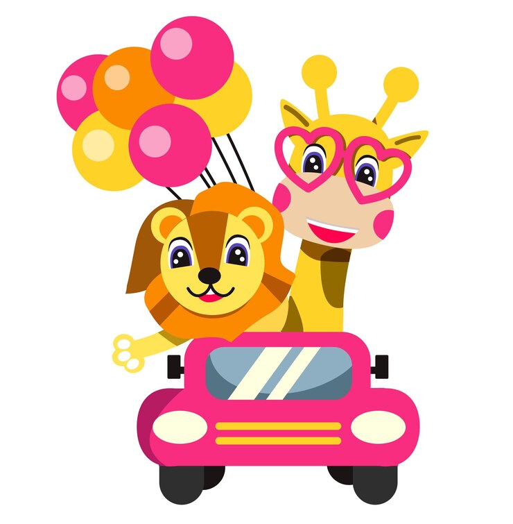 Vector ilustración vectorial de automóviles y autobuses de dos pisos para niños