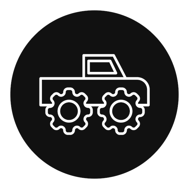 Ilustración vectorial de automóviles de Bigfoot