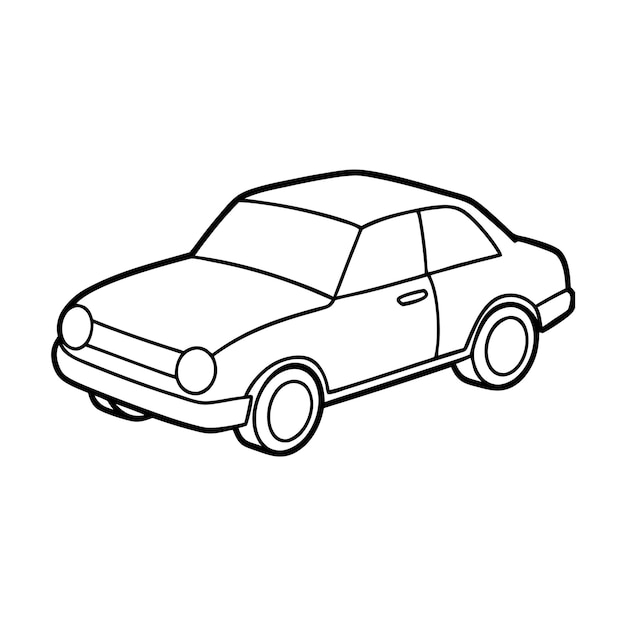 Ilustración vectorial de automóviles dibujada a mano