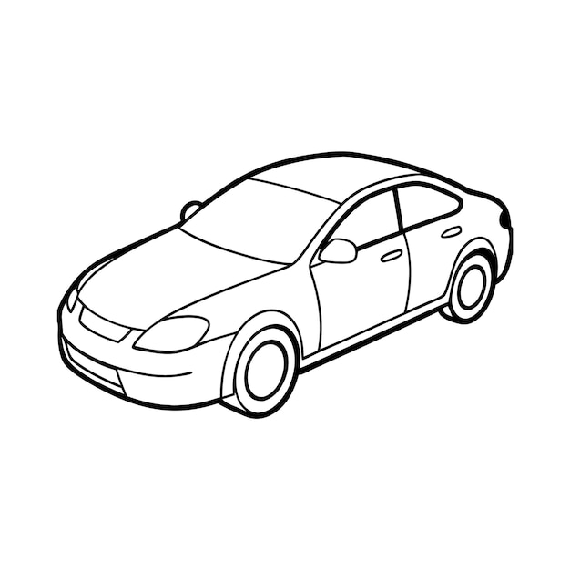 Ilustración vectorial de automóviles dibujada a mano