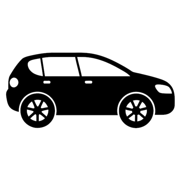 Ilustración vectorial de automóviles diseño de silueta 14