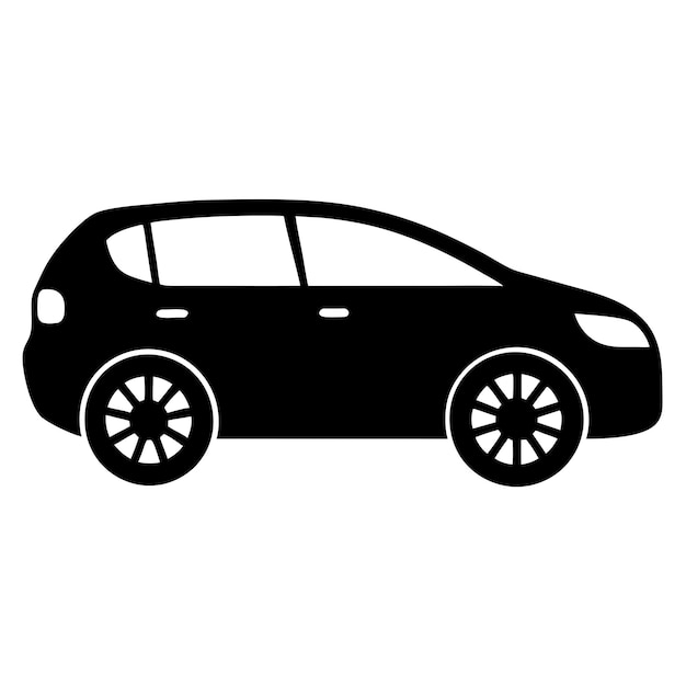 Ilustración vectorial de automóviles diseño de silueta 31