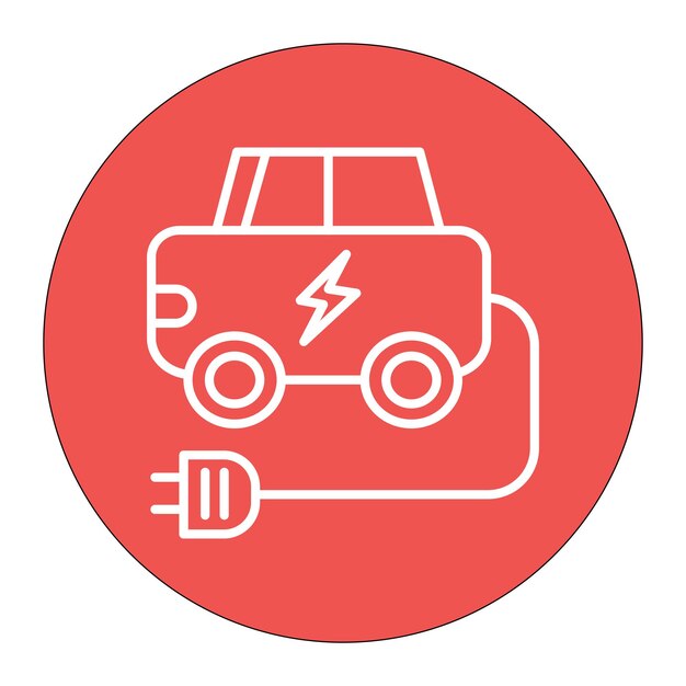 Ilustración vectorial de automóviles eléctricos