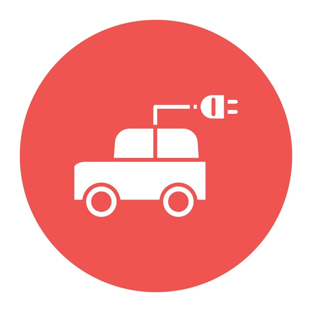 Ilustración vectorial de automóviles eléctricos