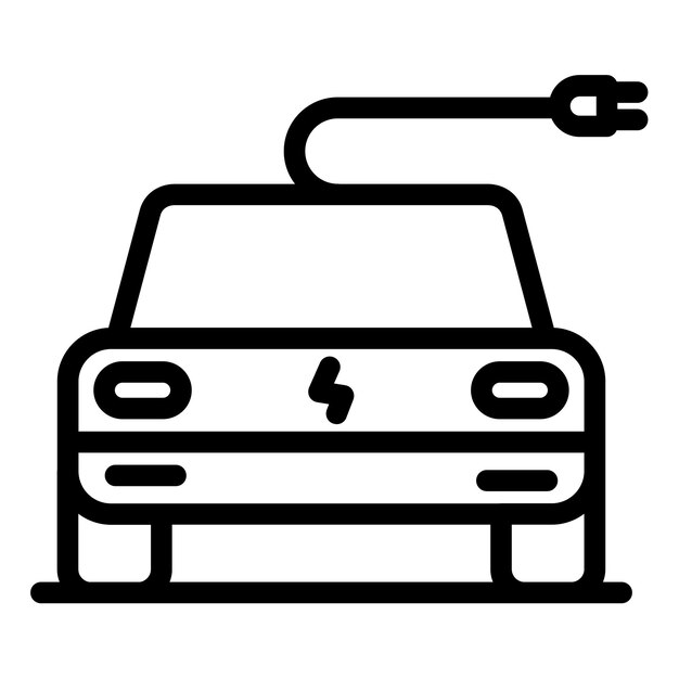 Ilustración vectorial de automóviles eléctricos