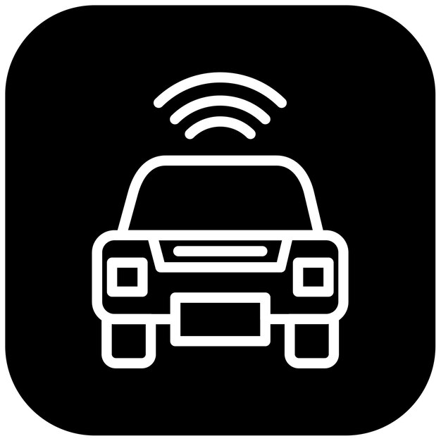 Ilustración vectorial de automóviles inteligentes